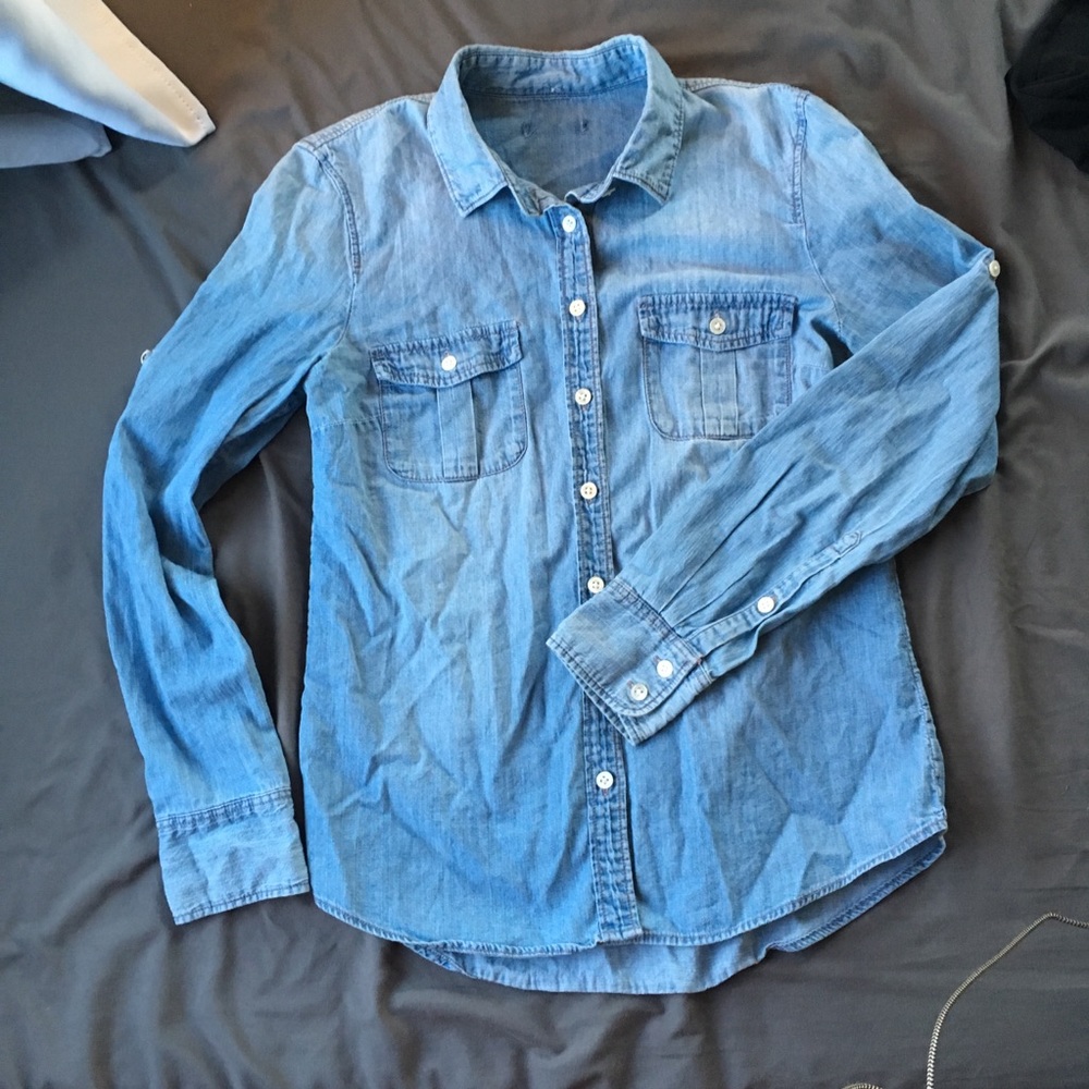 J. Crew Two-Pocket Denim Shirt